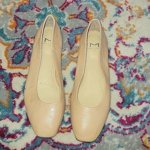 Marc Fisher Leather Nude Flats